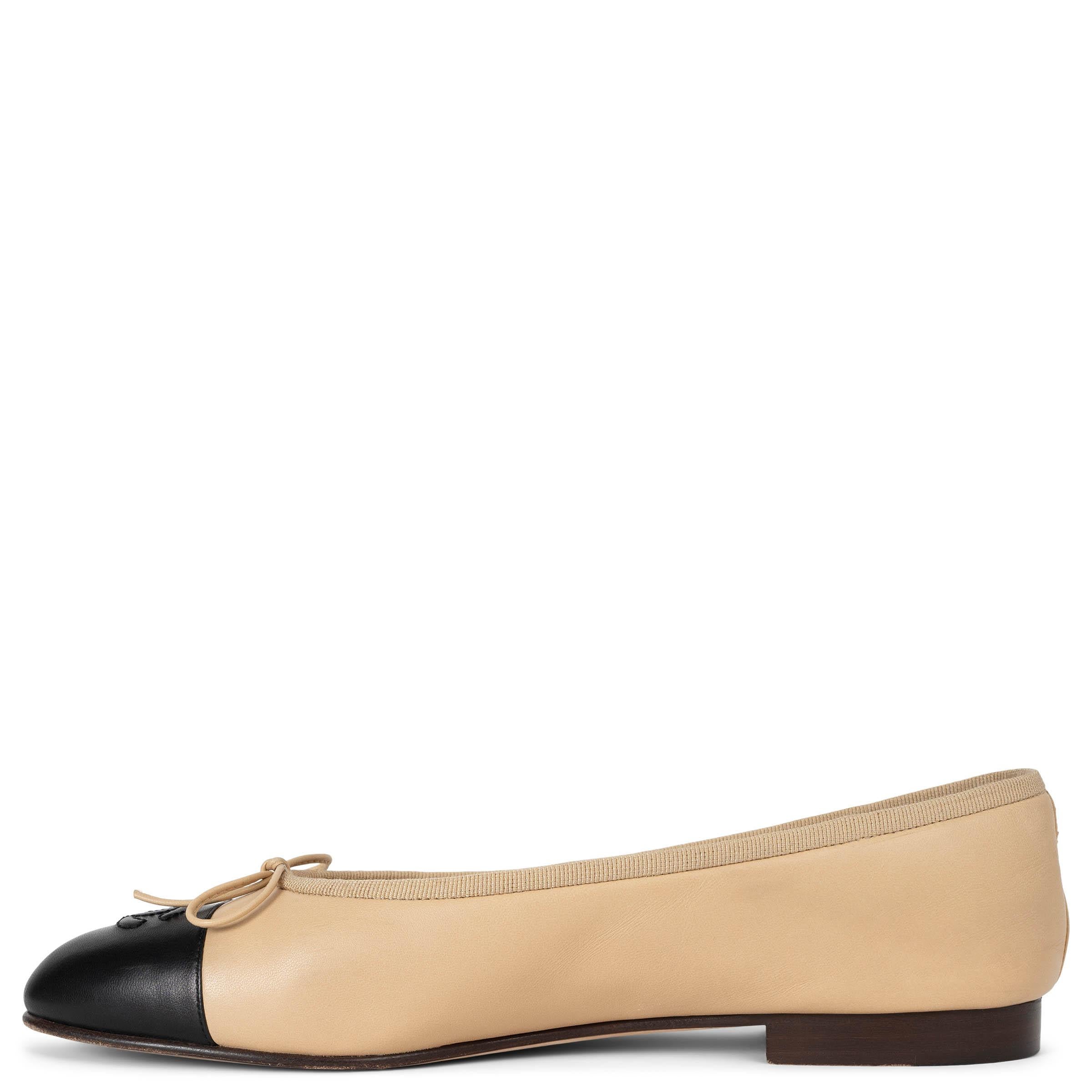 Beige Chanel Ballerine CLASSIC in pelle beige Scarpe 39 vestibilità 38,5 in vendita