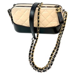 Chanel Beige Leather Gabrielle Crossbody Bag