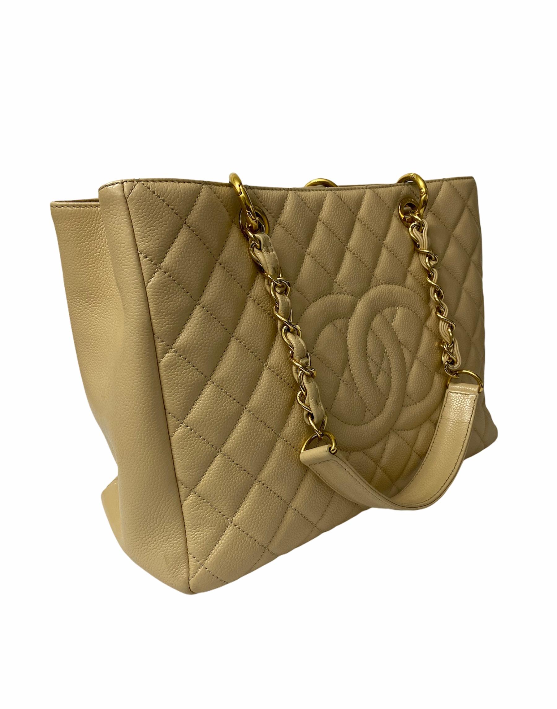Chanel Chanel Beige Leder Gst Bag 4