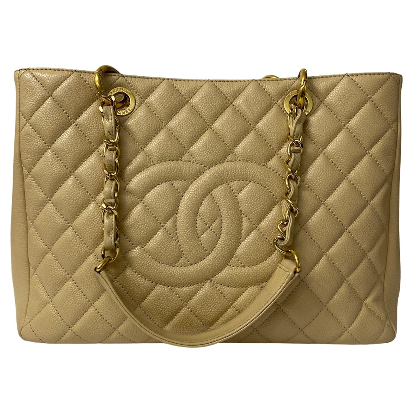 Chanel Chanel Beige Leder Gst Bag