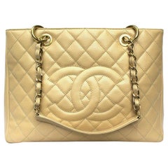 Chanel Beige Leather GST Bag