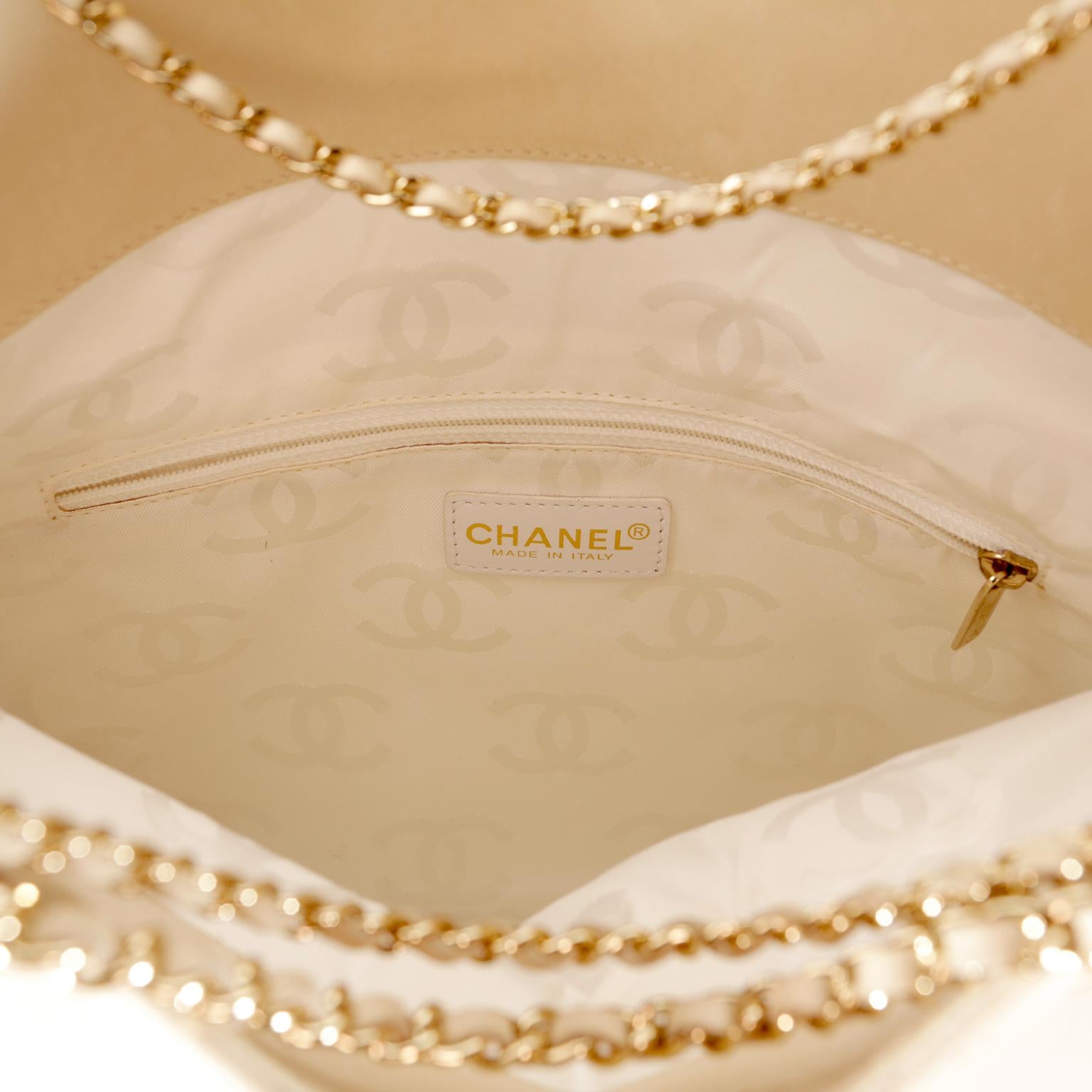 Chanel Beige Leather Multi Chain Convertible Envelope Clutch 5