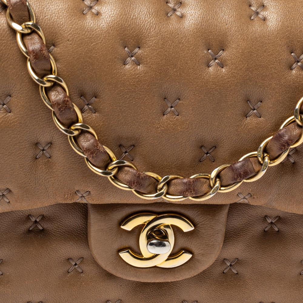 Chanel Beige Leather Paris-Rome Coco Top Handle Bag 8