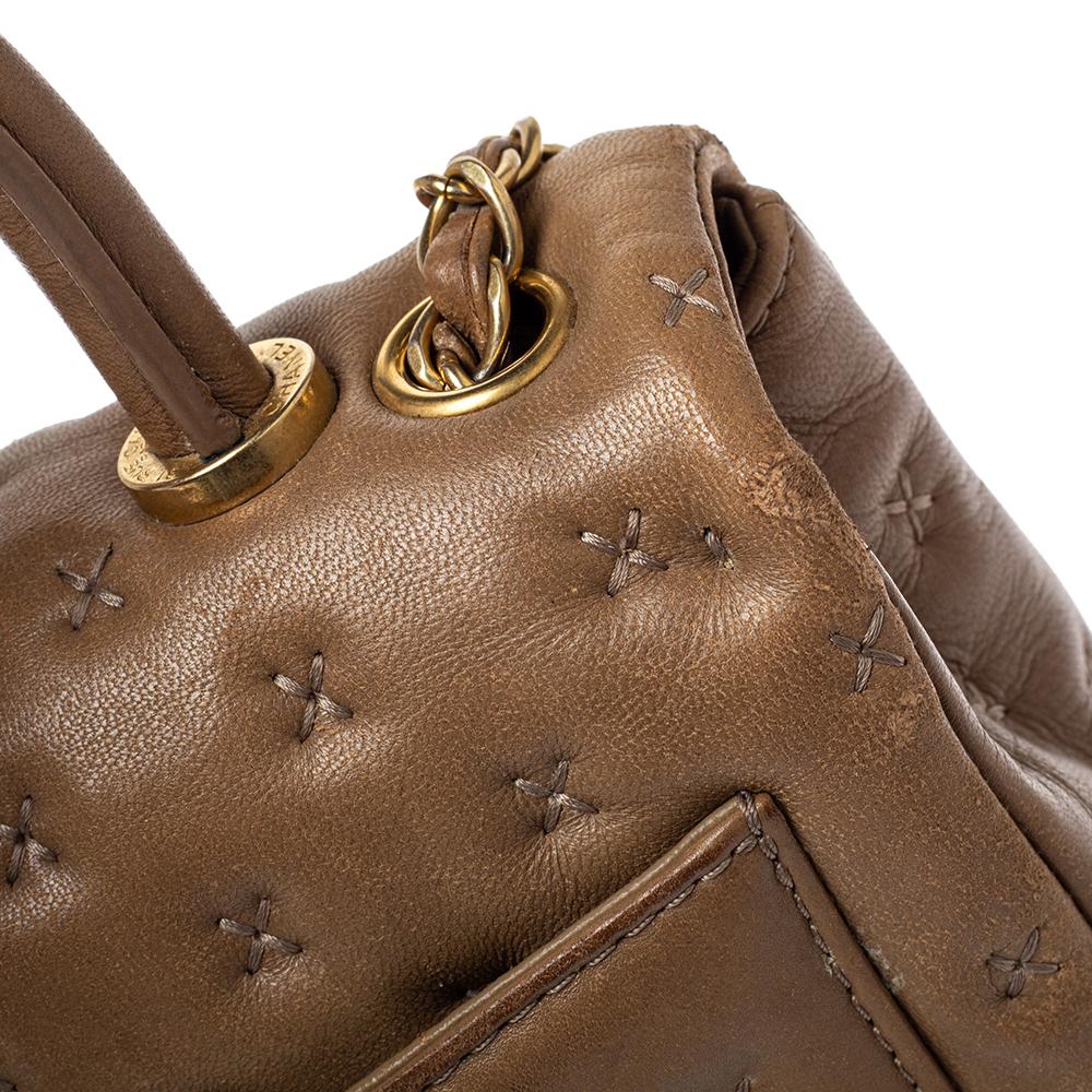 Chanel Beige Leather Paris-Rome Coco Top Handle Bag 5