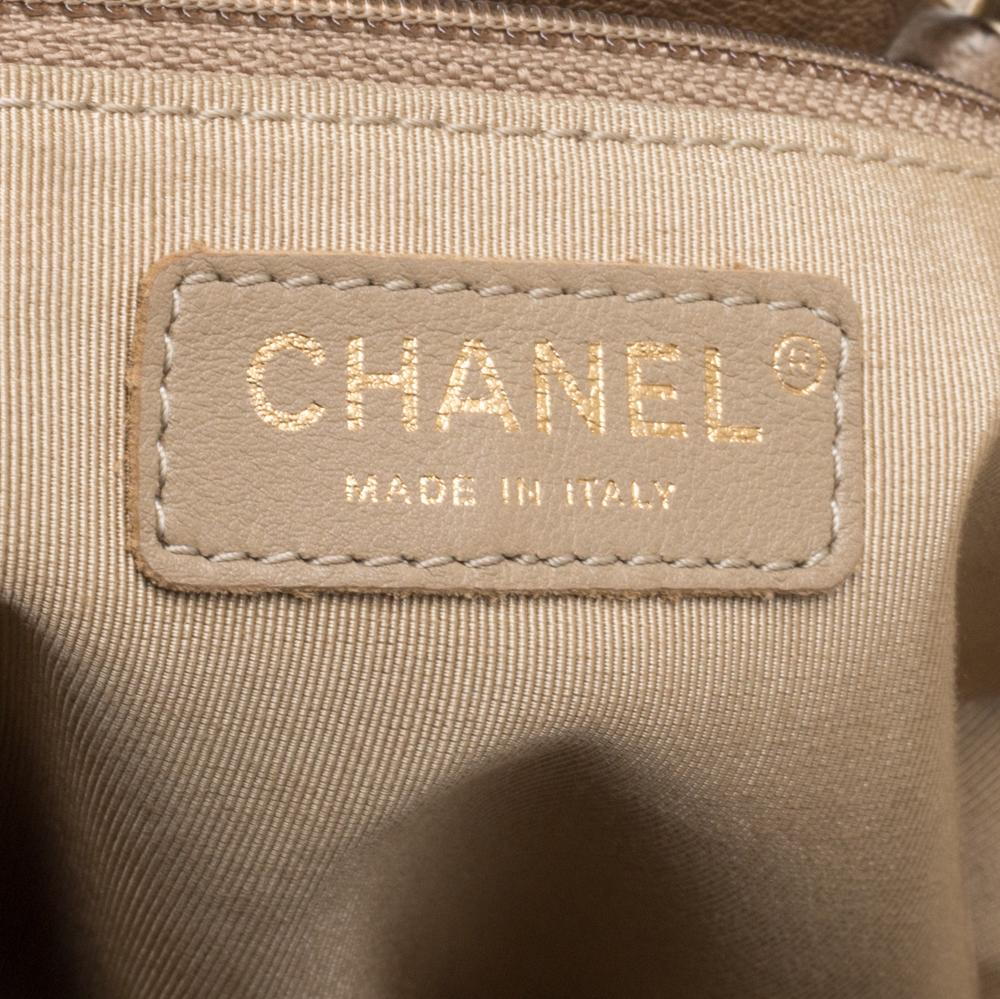 Chanel Beige Leather Trianon Tote 5