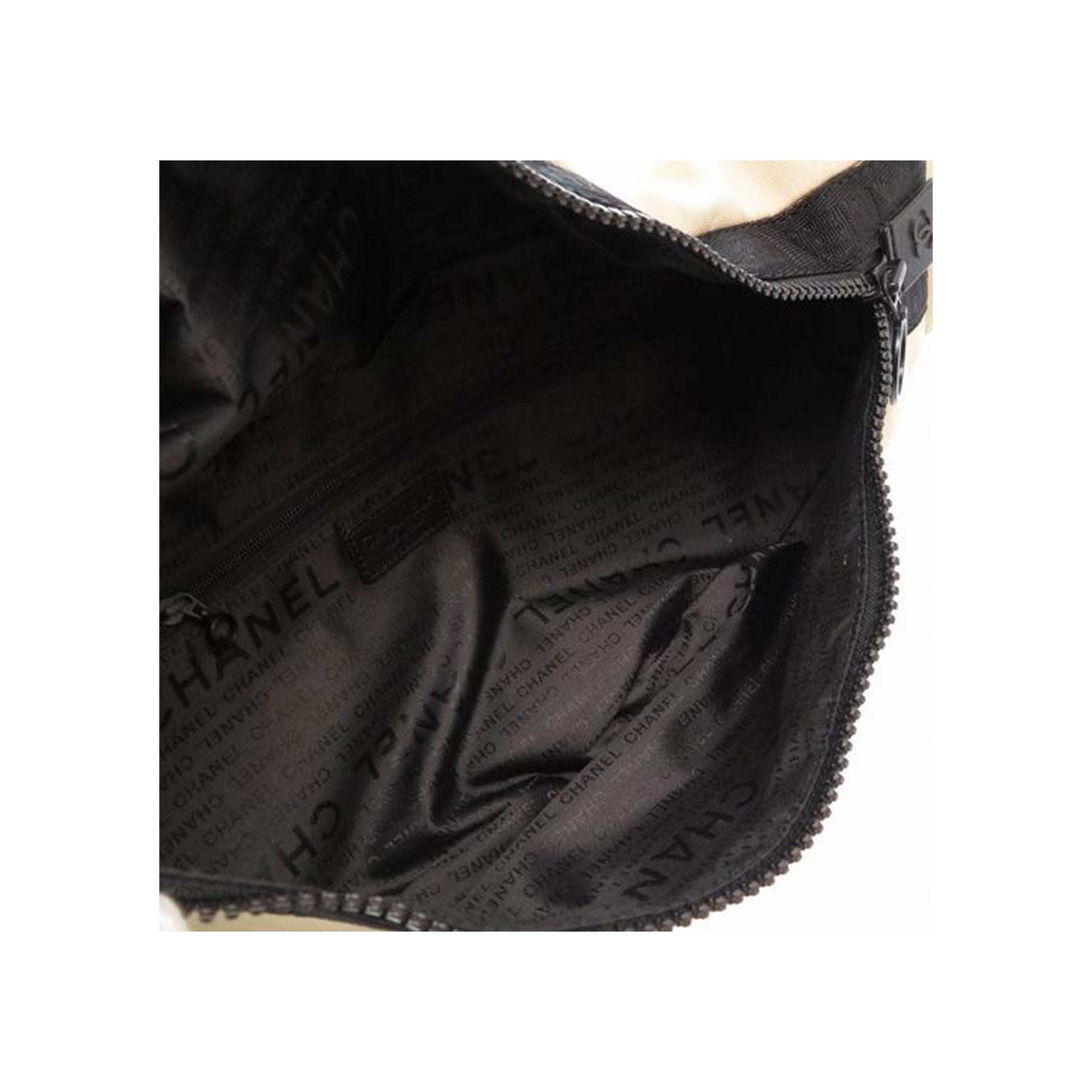 Femenino o masculino Chanel Beige Nylon Cintura XL Deporte Riñonera Banana Cross Body Bag en venta