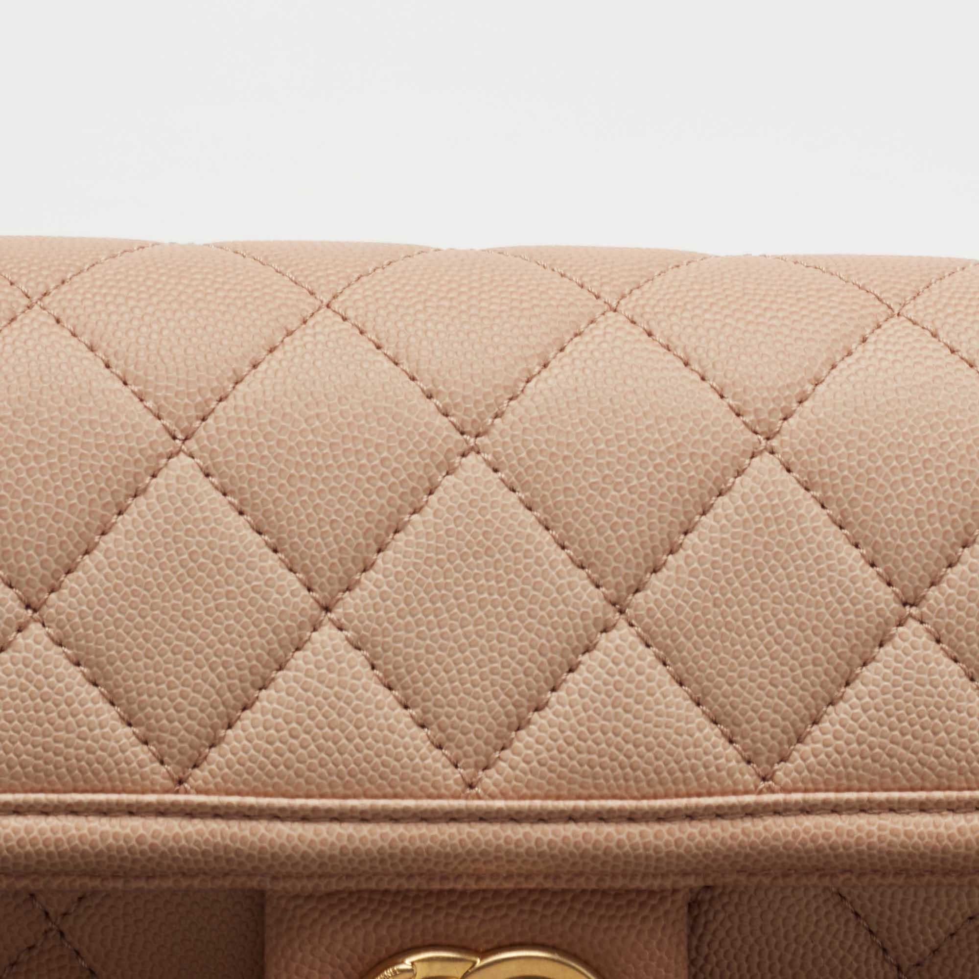Chanel Beige Ombre Quilted Caviar Leather Sunset On The Sea Belt Bag 5
