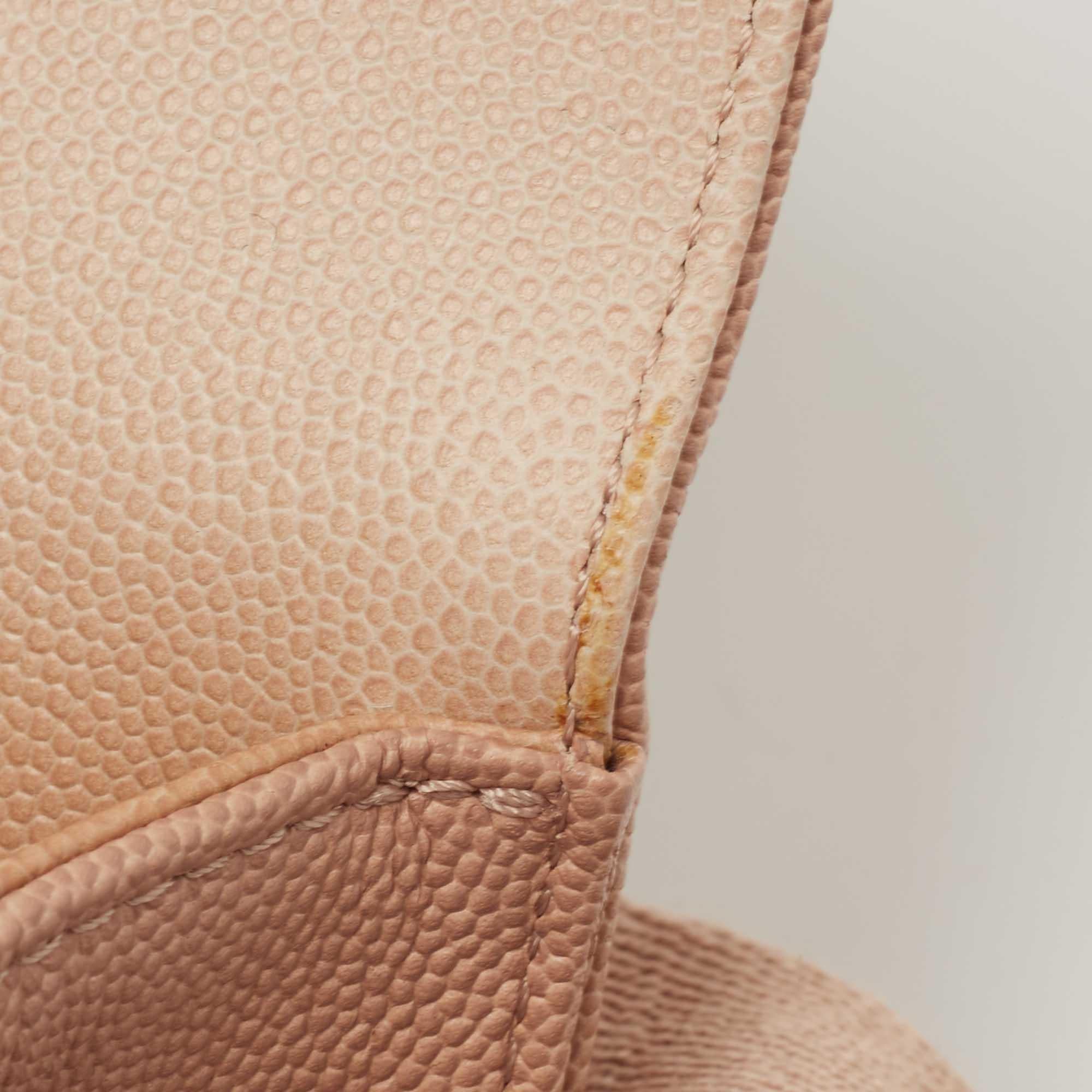 Chanel Beige Ombre Quilted Caviar Leather Sunset On The Sea Belt Bag In New Condition In Dubai, Al Qouz 2