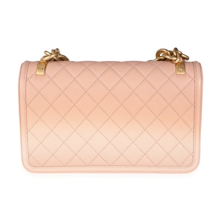 Chanel Beige Ombré Quilted Caviar Sunset By The Sea Bag For Sale at 1stDibs