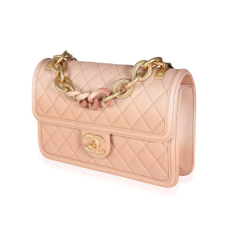 Chanel Sunset On The Sea Flap Bag Quilted Caviar Small For Sale at 1stDibs