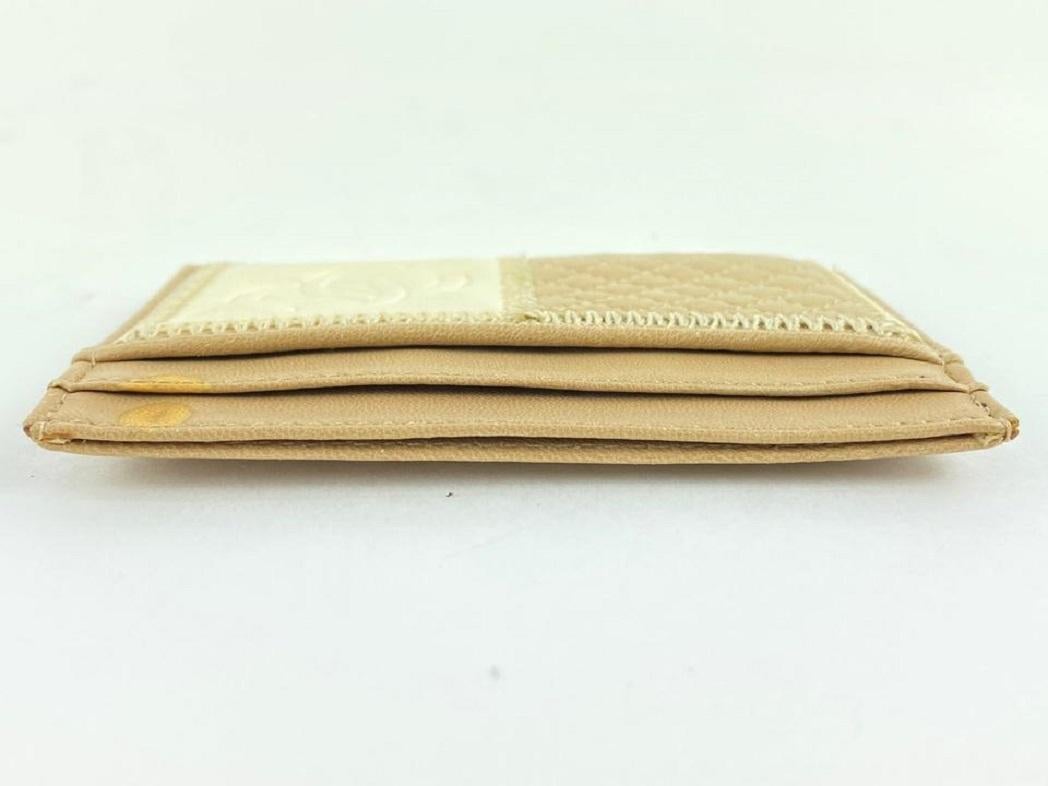Chanel Beige Ostrich Card Holder CC Wallet Case 24CC1117   6
