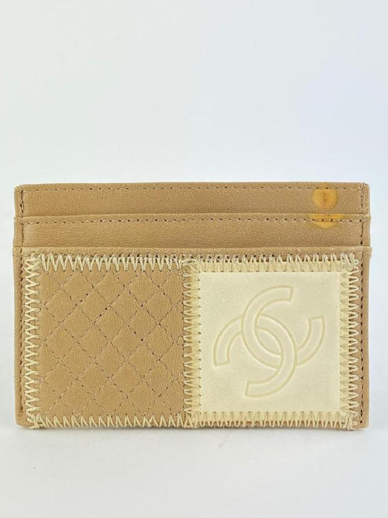 Chanel Beige Ostrich Card Holder CC Wallet Case 24CC1117   5
