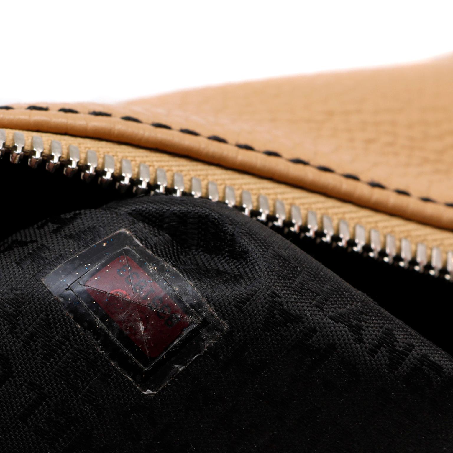 Chanel Beige Pebbled Leather LAX Shoulder Bag 2