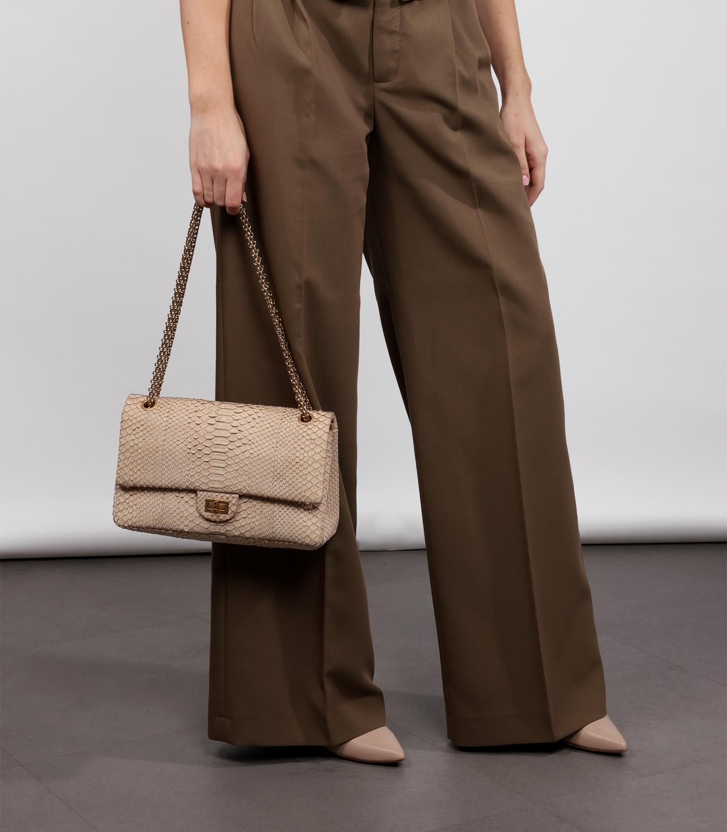 Chanel Beige Python Leather 226 2.55 Reissue Doub… - image 11