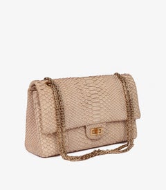 Chanel Beige Python Leather 226 2.55 Reissue Double Flap Bag