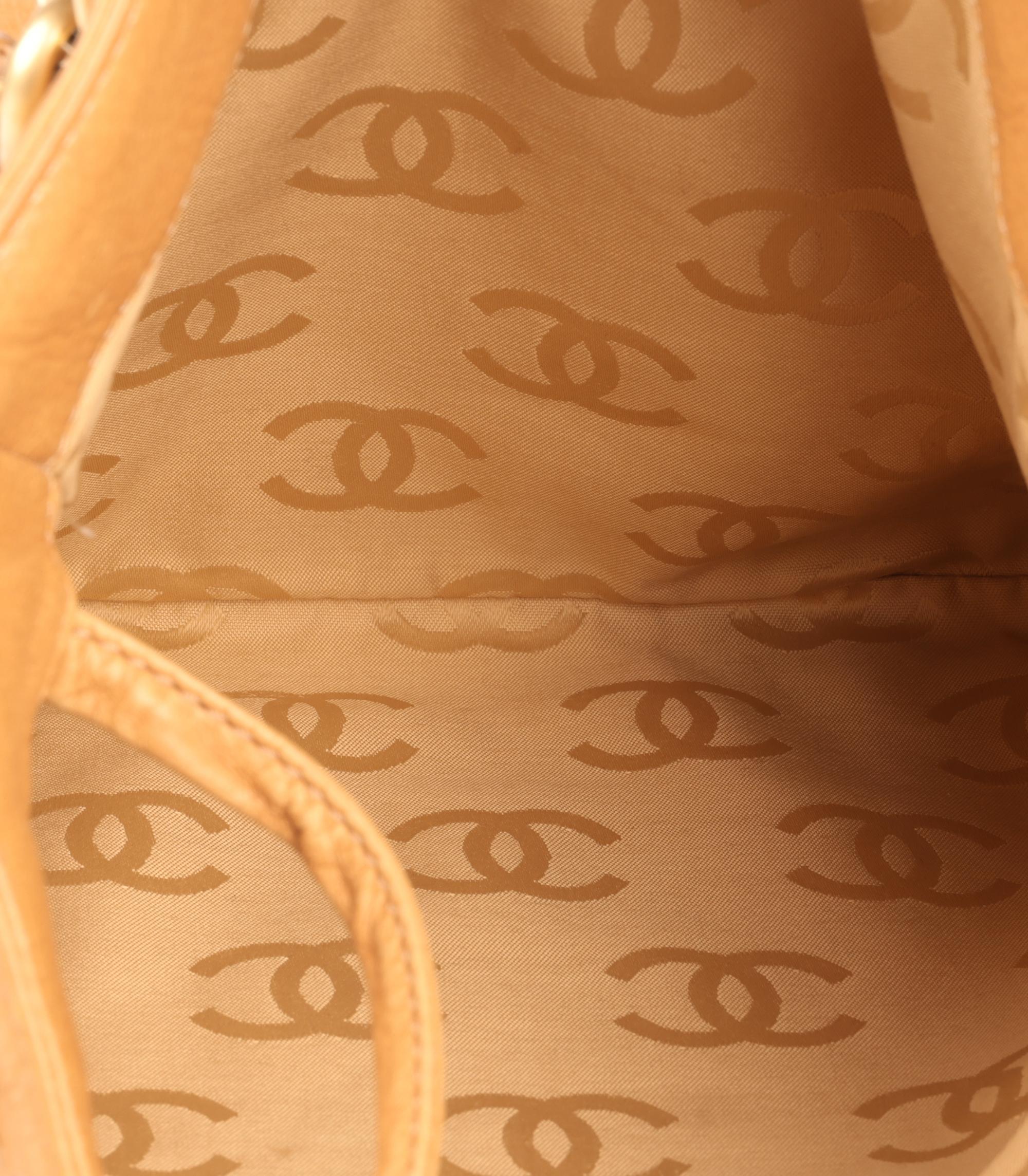 Chanel Beige Quilted Calfskin Leather Wild Stitch Timeless Shoulder Bag 4