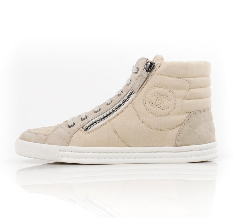 Chanel white leather trainers - Gem