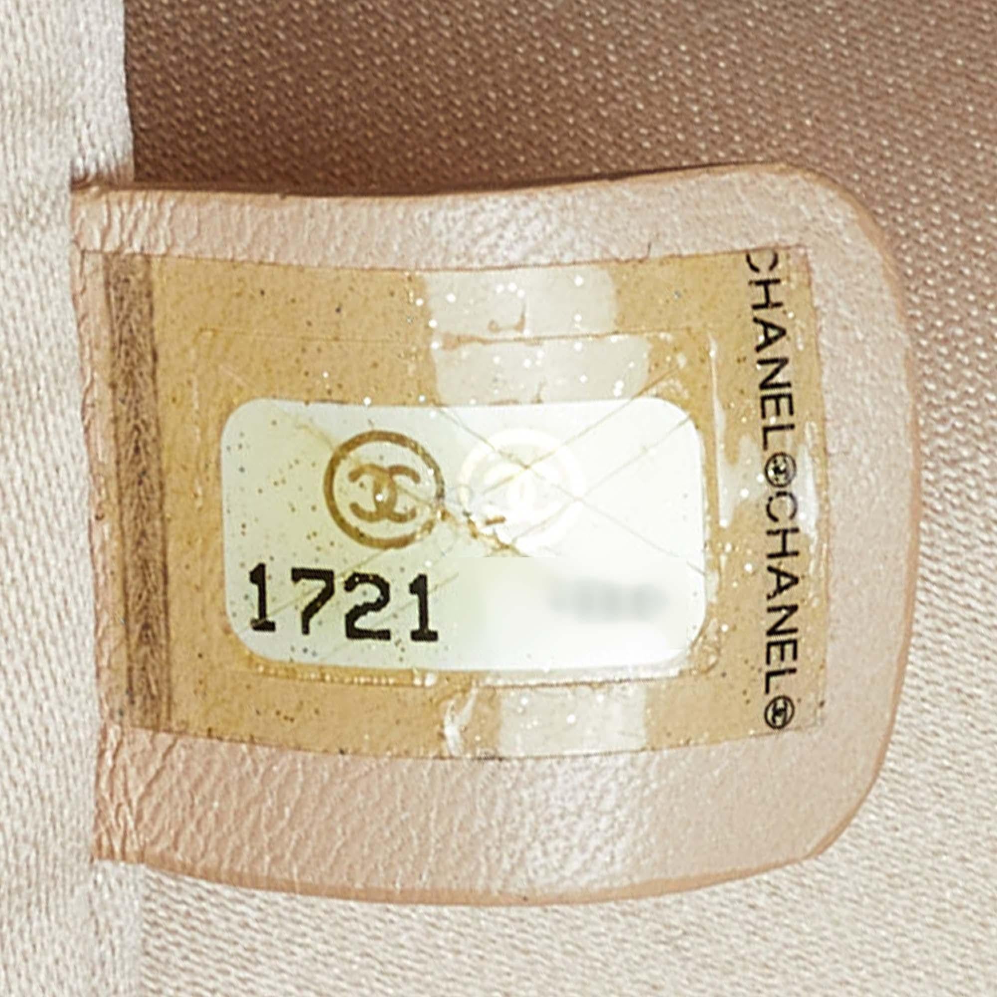 Chanel Beige Quilted Caviar Leather Grand Shopper Tote 5