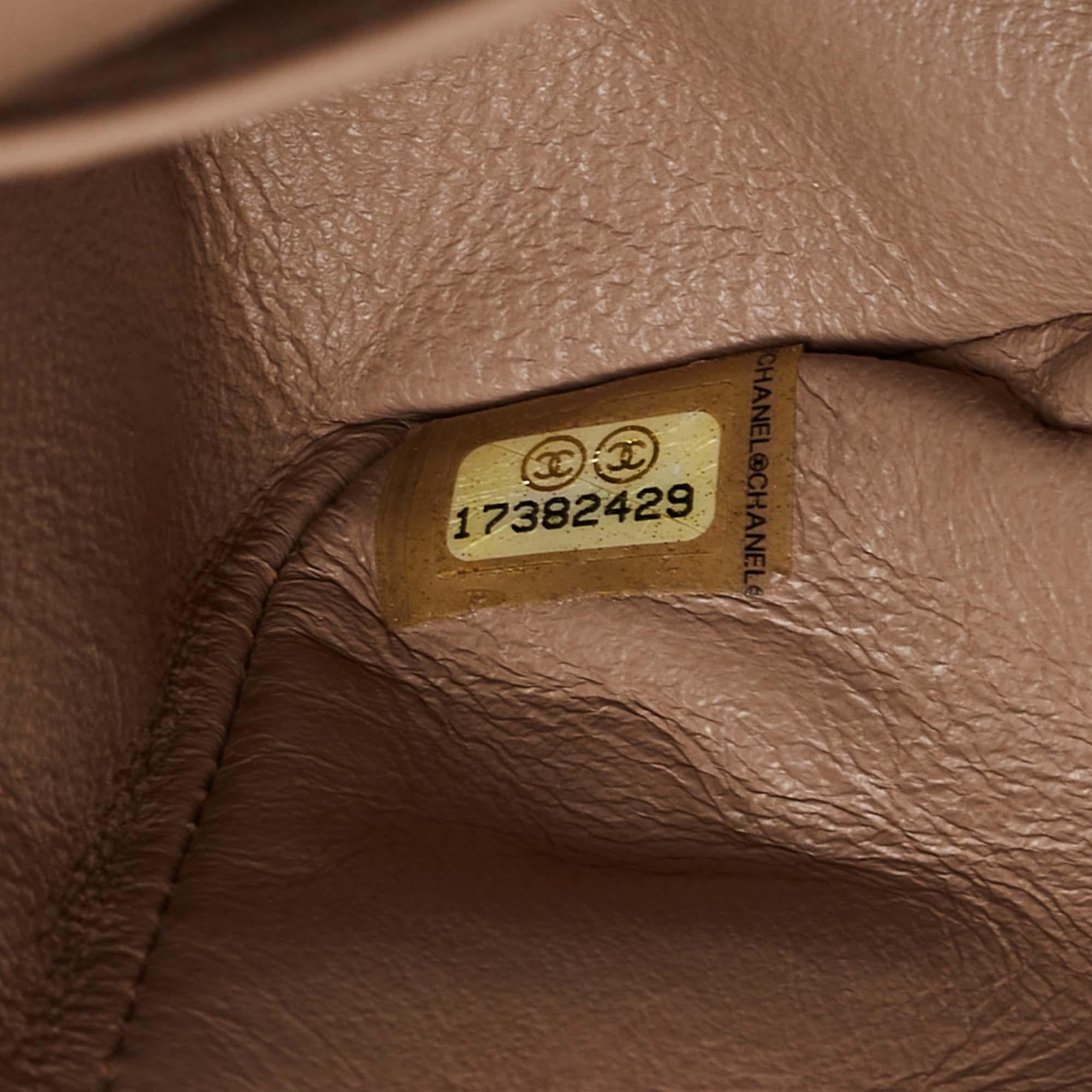 Chanel Beige Quilted Caviar Nubuck Leather Reissue 2.55 Classic 226 Flap Bag 3