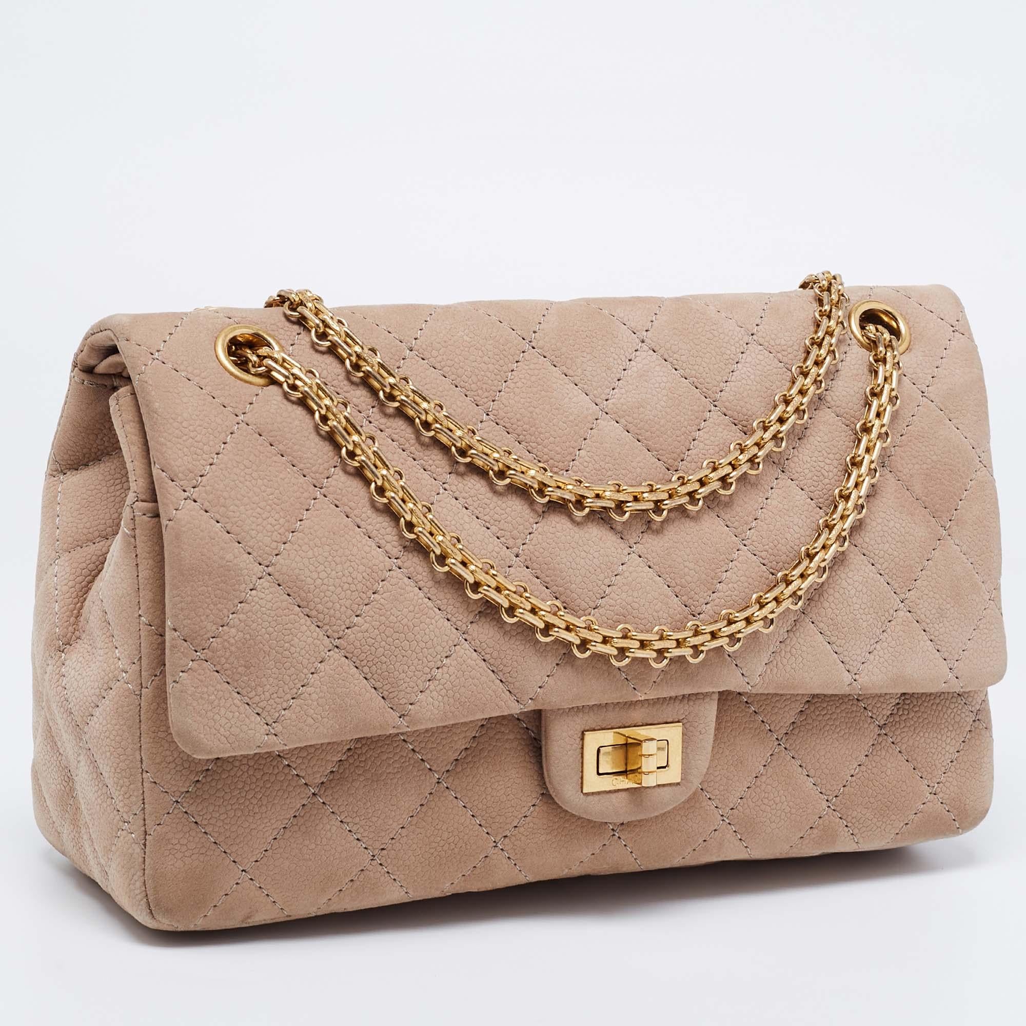 chanel reissue beige