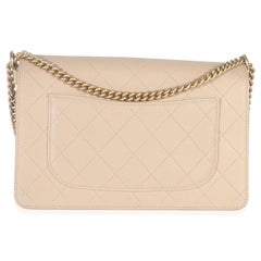 Chanel Beige Quilted Caviar Suede Lady Coco Chain Flap Handbag