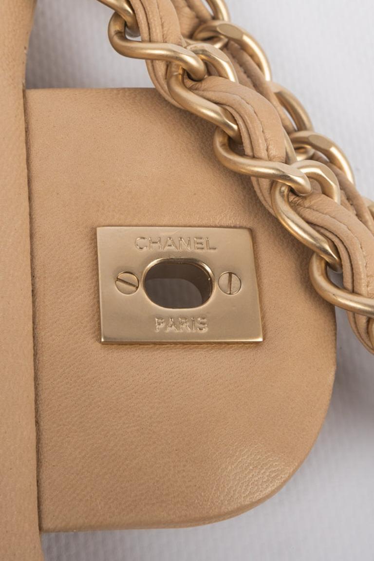 Chanel Beige Quilted Lamb Leather Jumbo Timeless Bag, 2013/2014 For Sale 5