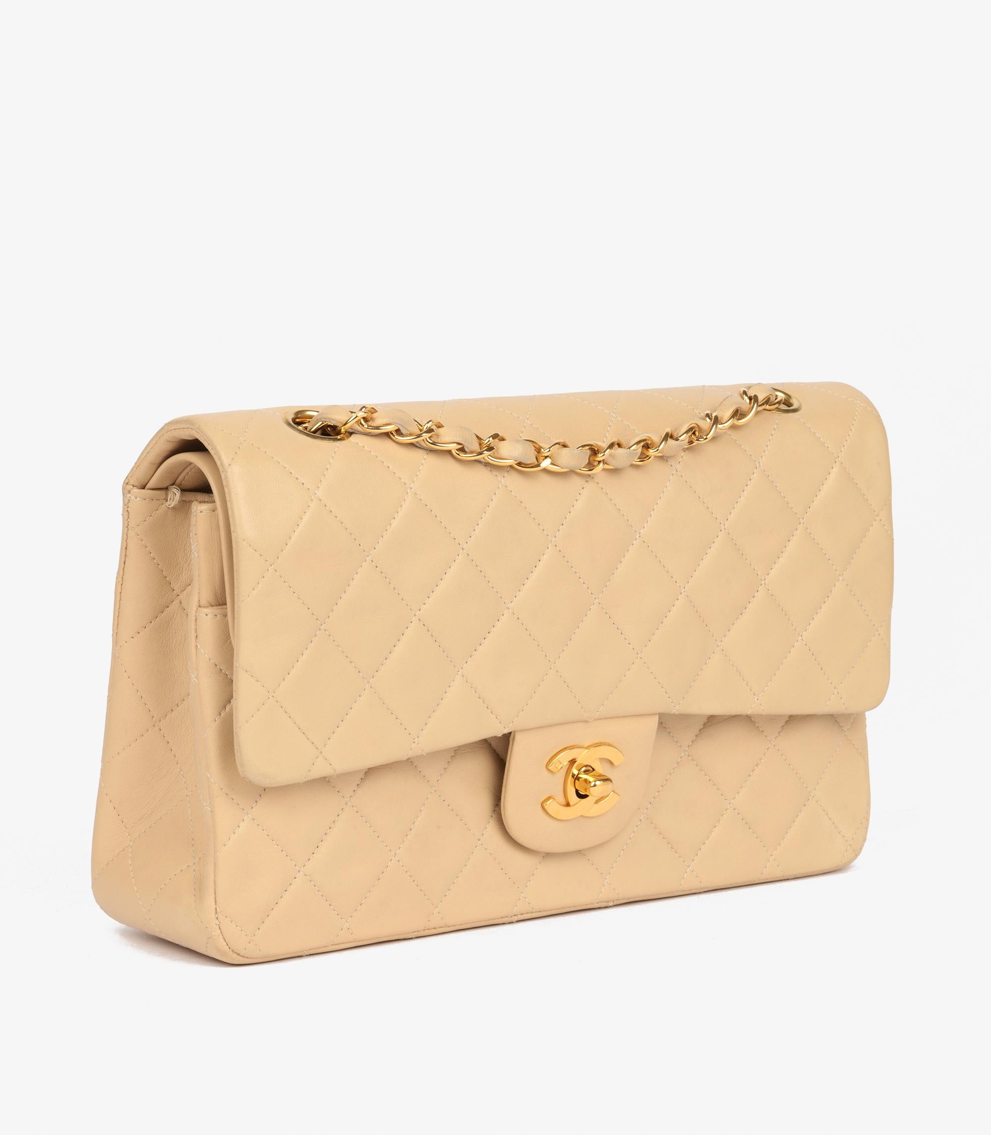 Chanel Beige Quilted Lambskin Vintage Medium Classic Double Flap Bag

Brand- Chanel
Model- Medium Classic Double Flap Bag
Product Type- Shoulder
Serial Number- 4163789
Age- Circa 1996
Accompanied By-Chanel Dust Bag, Authenticity Card
Colour-
