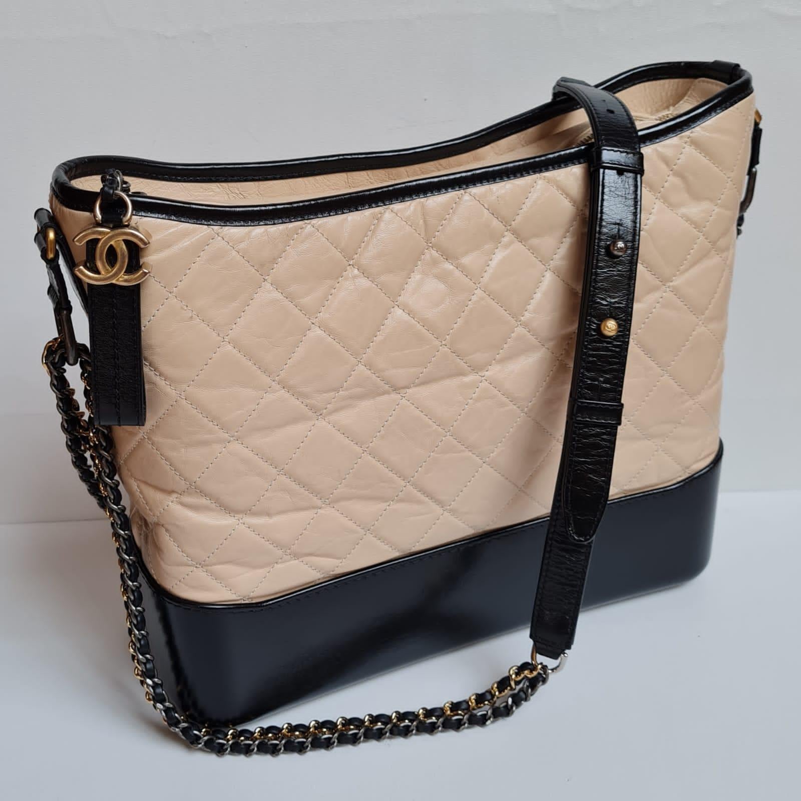 Chanel Beige Quilted Large Gabrielle Bag For Sale 15