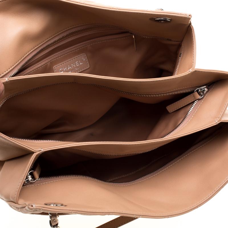 Chanel Beige Quilted Leather 3 Bag Shoulder Bag 3