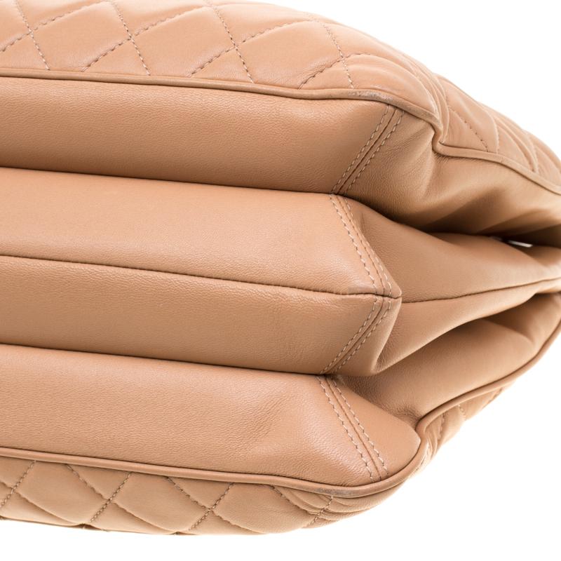Chanel Beige Quilted Leather 3 Bag Shoulder Bag 4