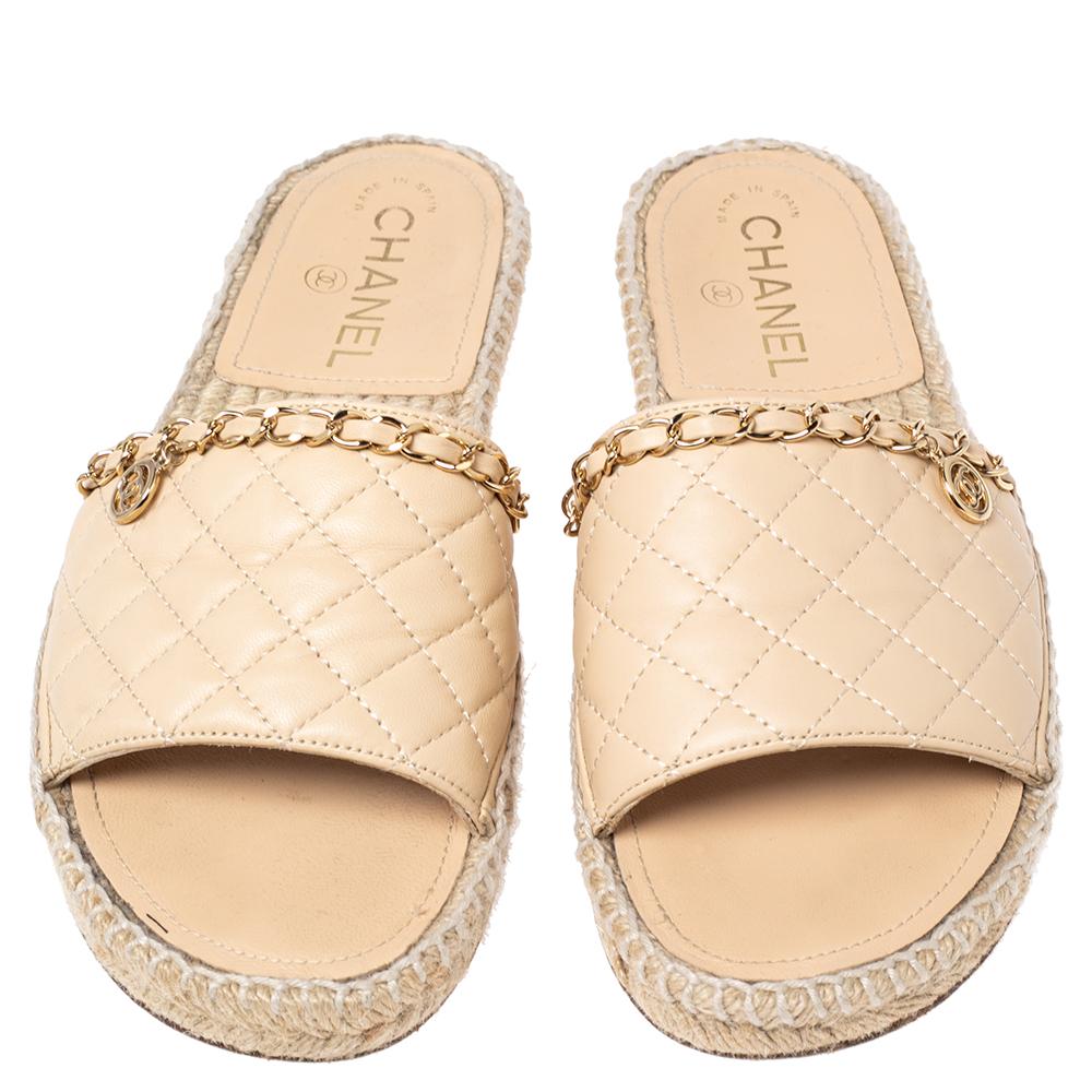 chanel espadrille sandal