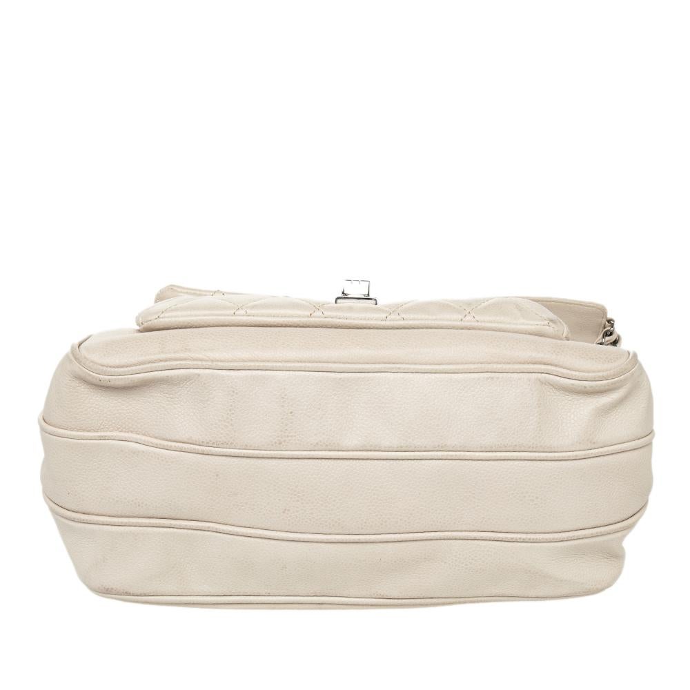 Chanel Beige Quilted Leather Mademoiselle Lock Shoulder Bag 5