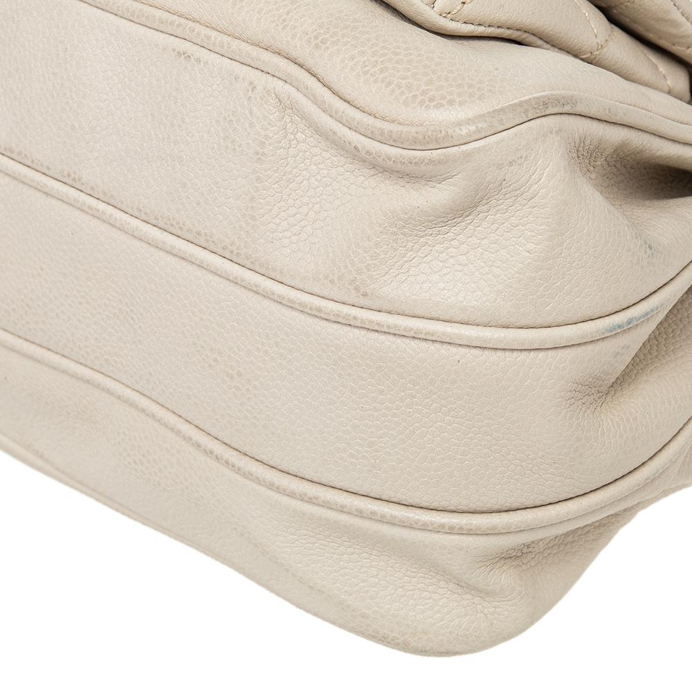 Chanel Beige Quilted Leather Mademoiselle Lock Shoulder Bag 7