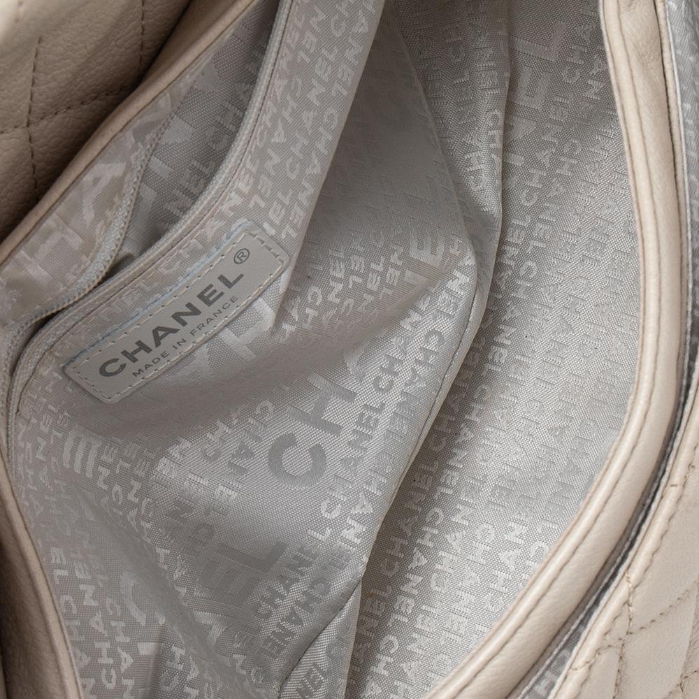 Chanel Beige Quilted Leather Mademoiselle Lock Shoulder Bag 3