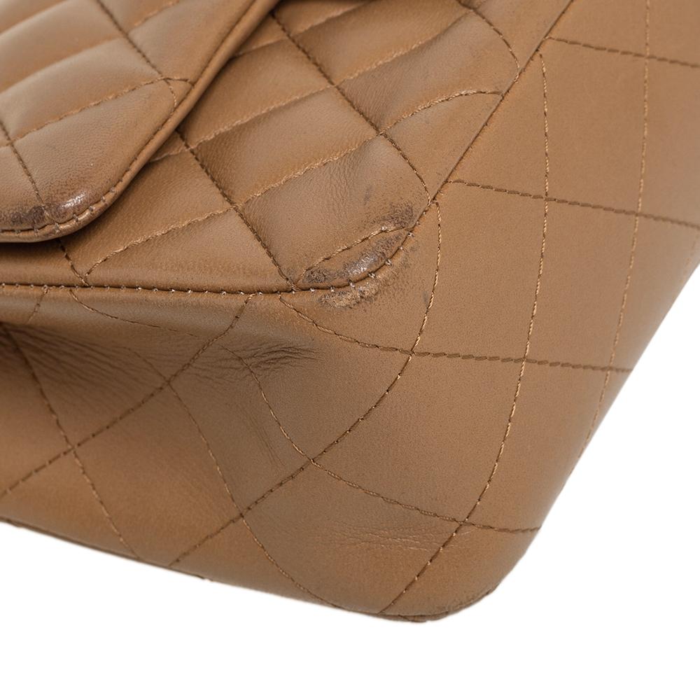Chanel beige gestepptes Leder New Mini Classic Flap Bag 6
