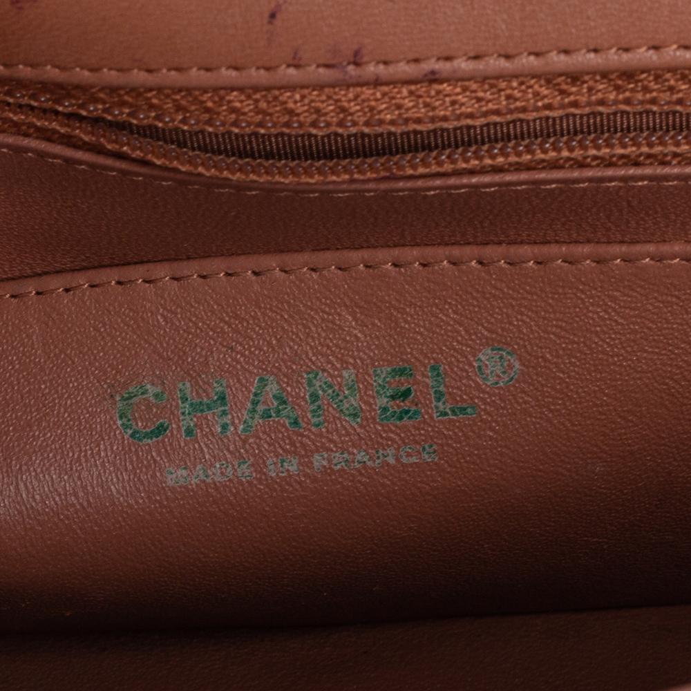 Chanel beige gestepptes Leder New Mini Classic Flap Bag Damen