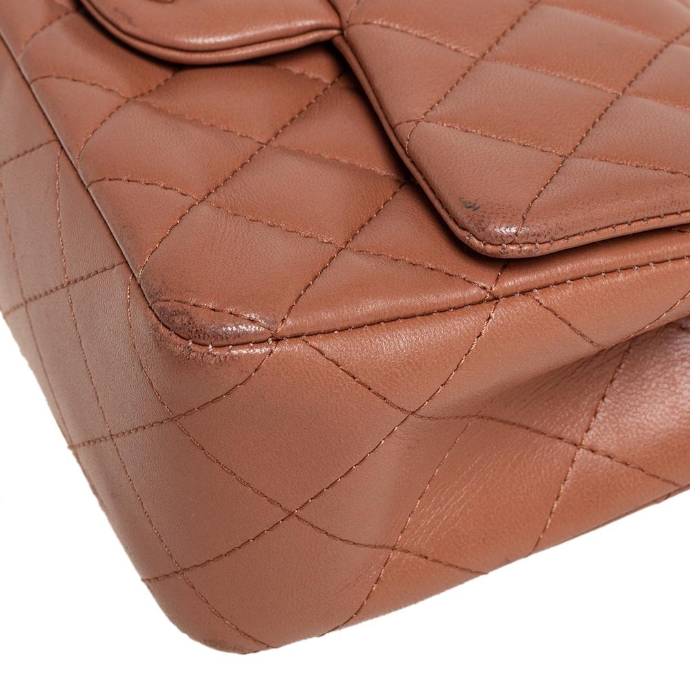 Chanel beige gestepptes Leder New Mini Classic Flap Bag 2