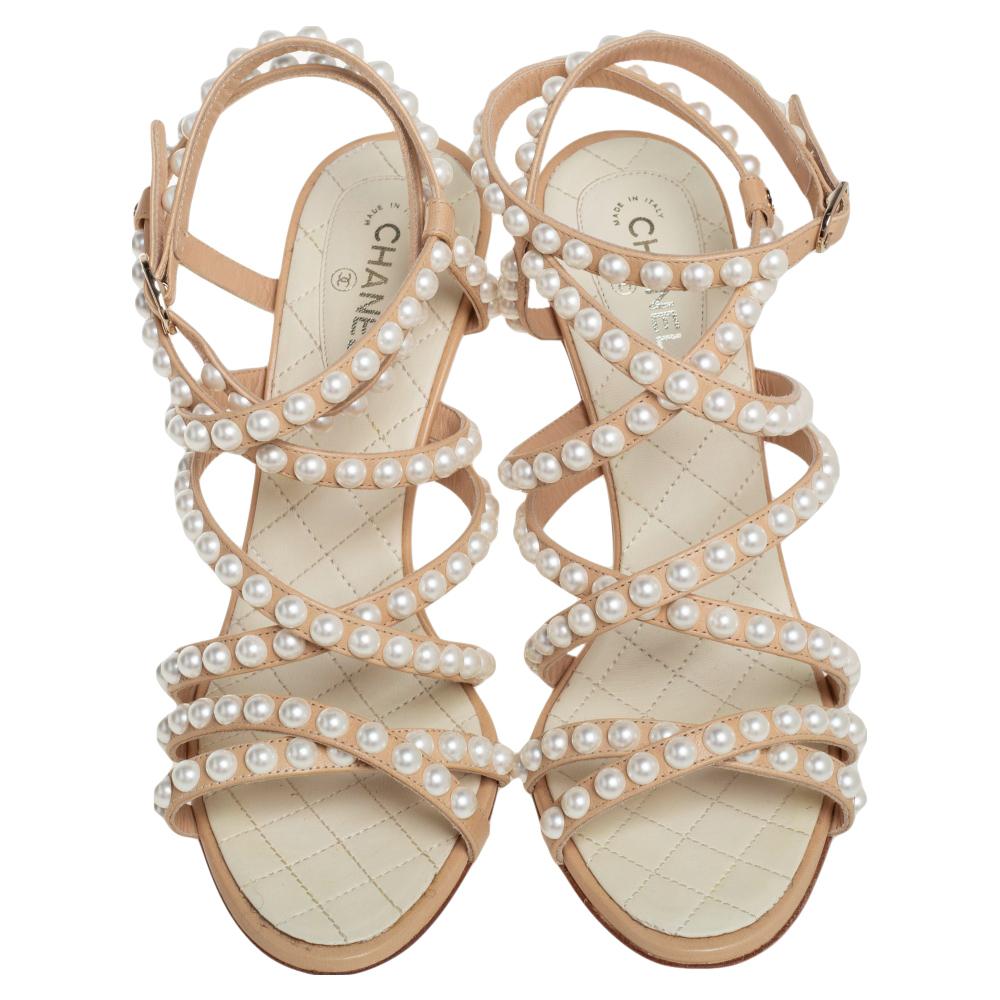 pearl embellished heels