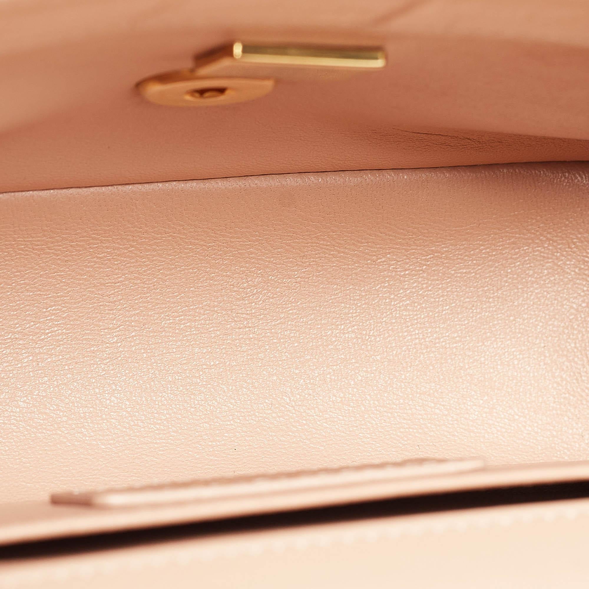 Chanel Beige Quilted Leather Perfect Fit Flap Bag 4