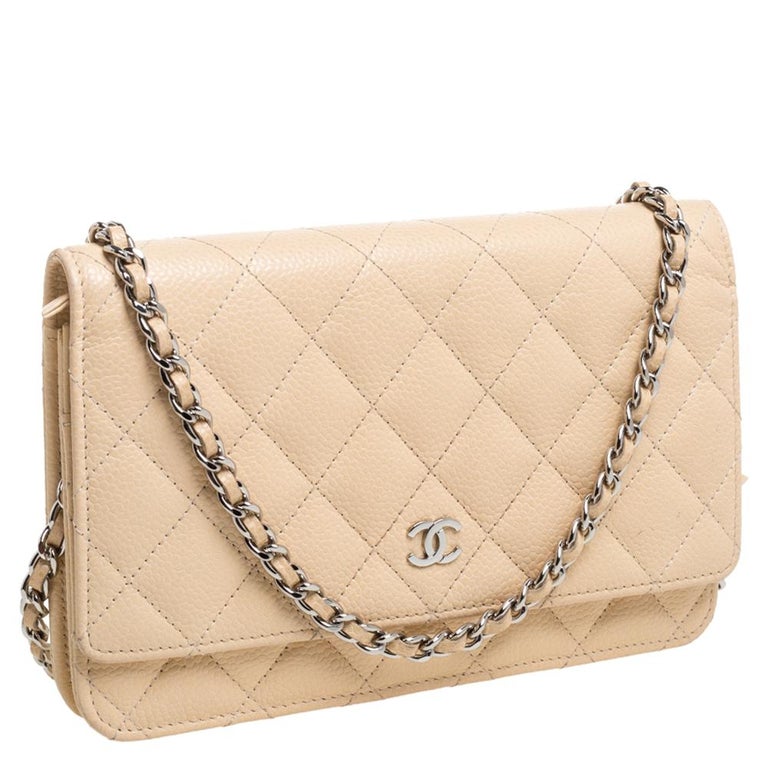 Chanel 23A Cc Quilted Wallet on Chain Tan Brown Stiff Lambskin –  ＬＯＶＥＬＯＴＳＬＵＸＵＲＹ