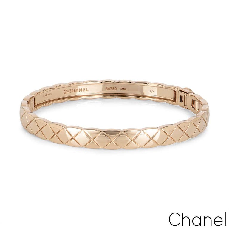 Chanel Beige / Rose Gold Coco Crush Bracelet J11333 at 1stDibs