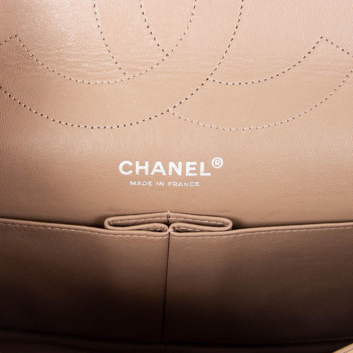 Women's CHANEL beige suede 2.55 REISSUE 227 MAXI DOUBLE FLAP Shoulder Bag
