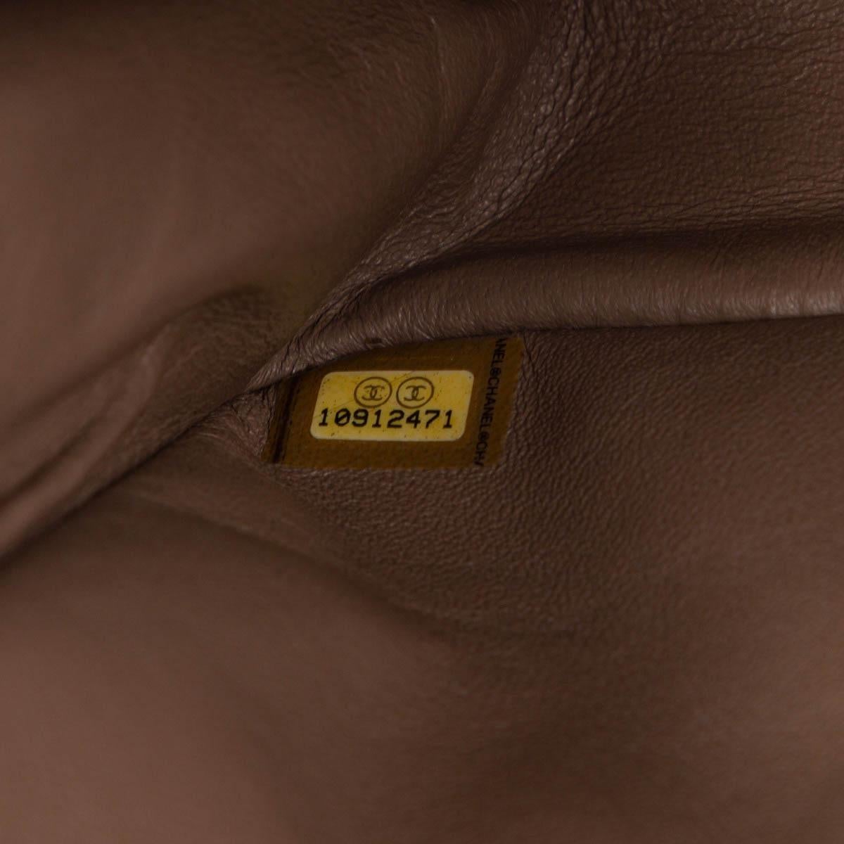 CHANEL beige suede 2.55 REISSUE 227 MAXI DOUBLE FLAP Shoulder Bag 1