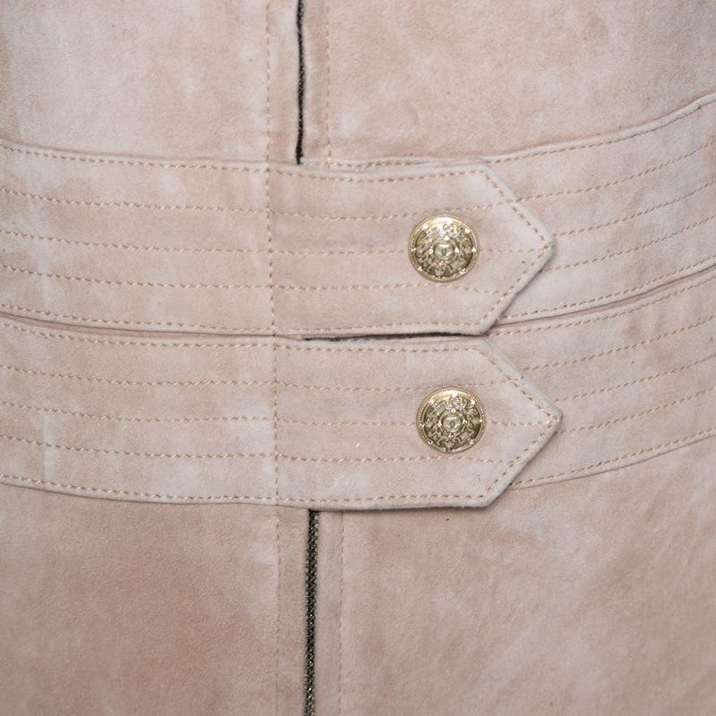 Chanel Beige Wildleder Jumpsuit M 2