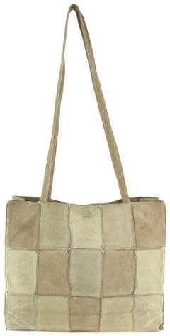Chanel Beige Wildleder Patchwork Tote Bag 1130c11