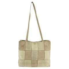 Used Chanel Shoulder Bag/Suede/Green/Patchwork/One Bag 9my17