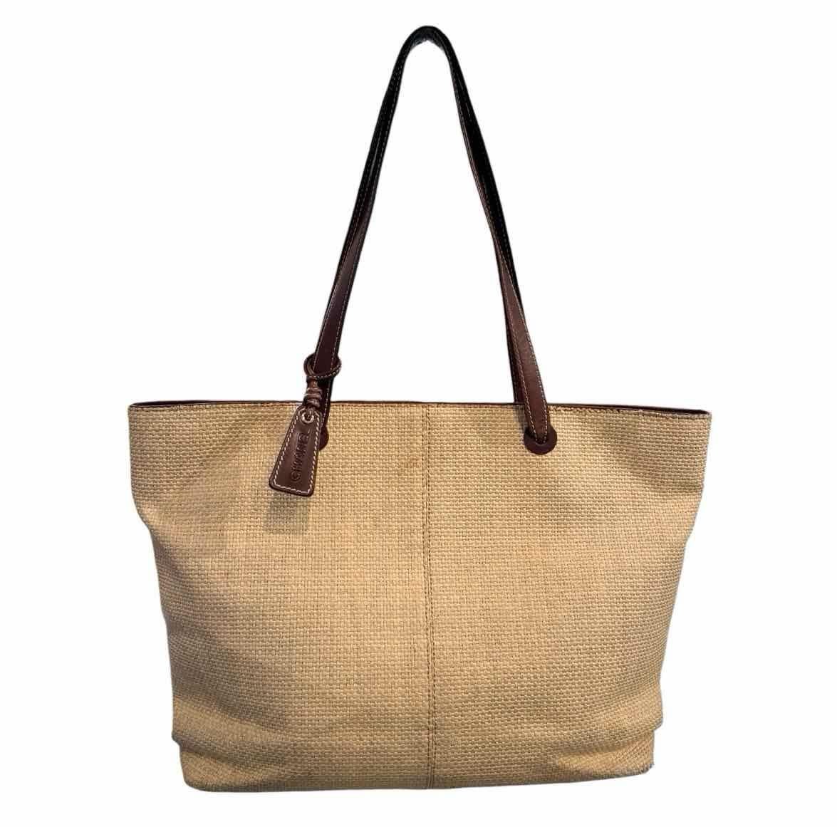 Chanel Beige Summer Raffia CC Tote Bag In Good Condition For Sale In Montreal, Quebec