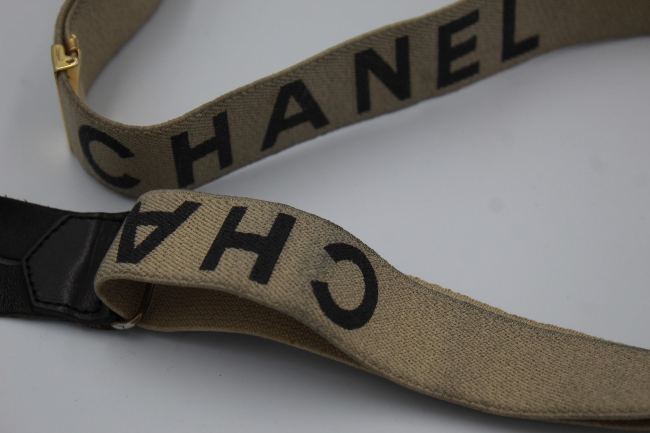 Women's or Men's Chanel Beige Vintage Iconic  Suspender