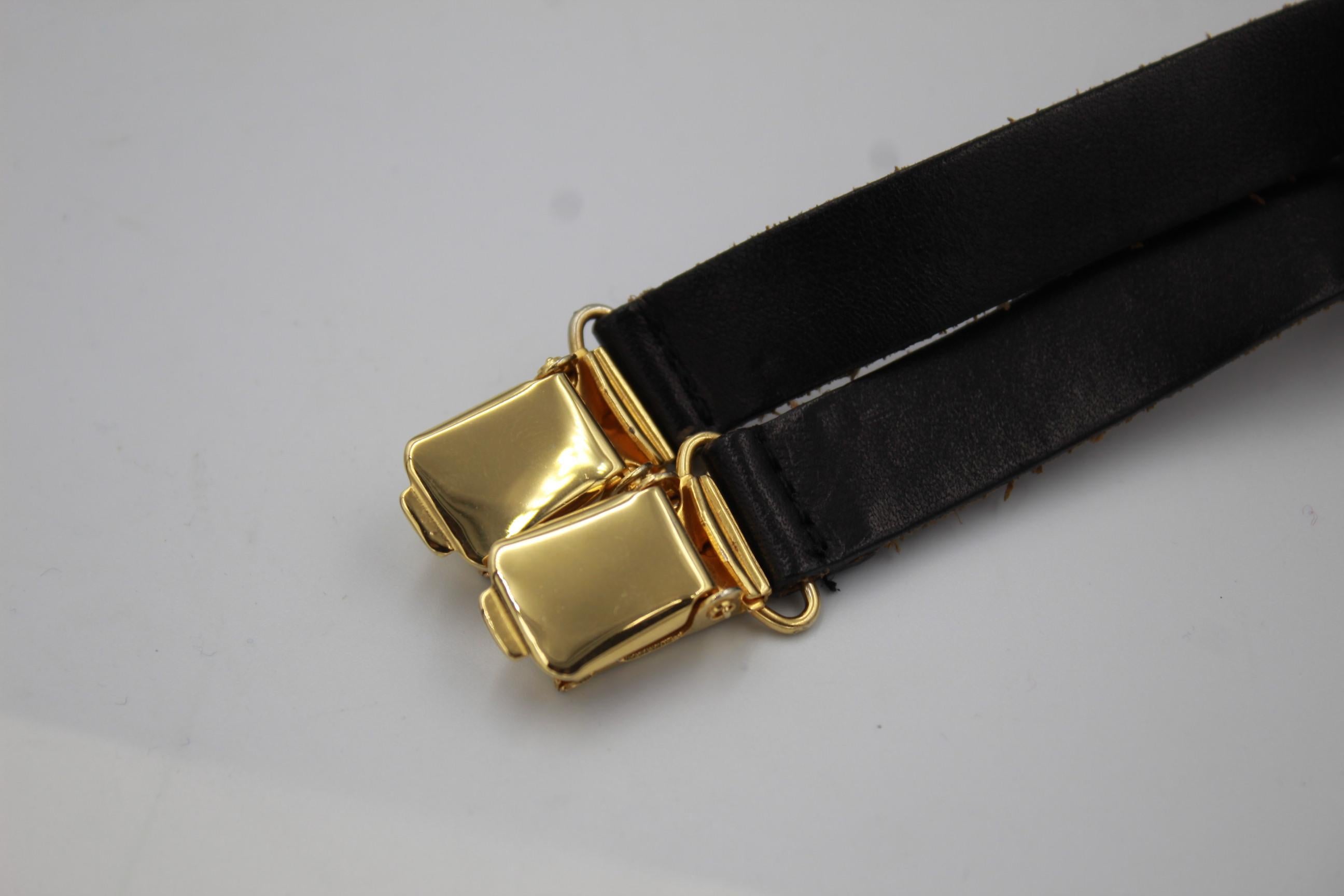 Chanel Beige Vintage Iconic  Suspender 1