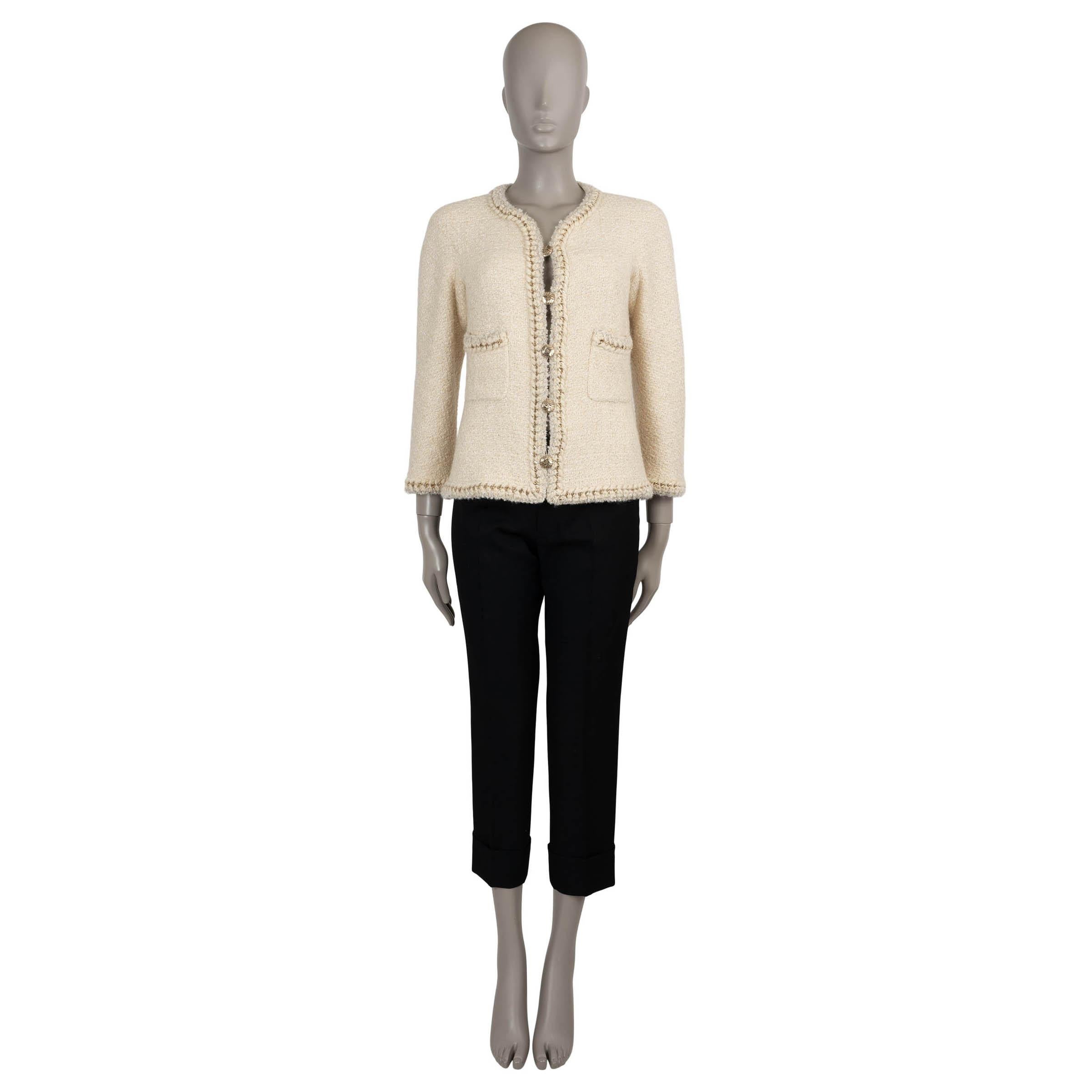CHANEL 11A BYCANCE BRAID TRIM TWEED Jacket 38 S Pour femmes en vente